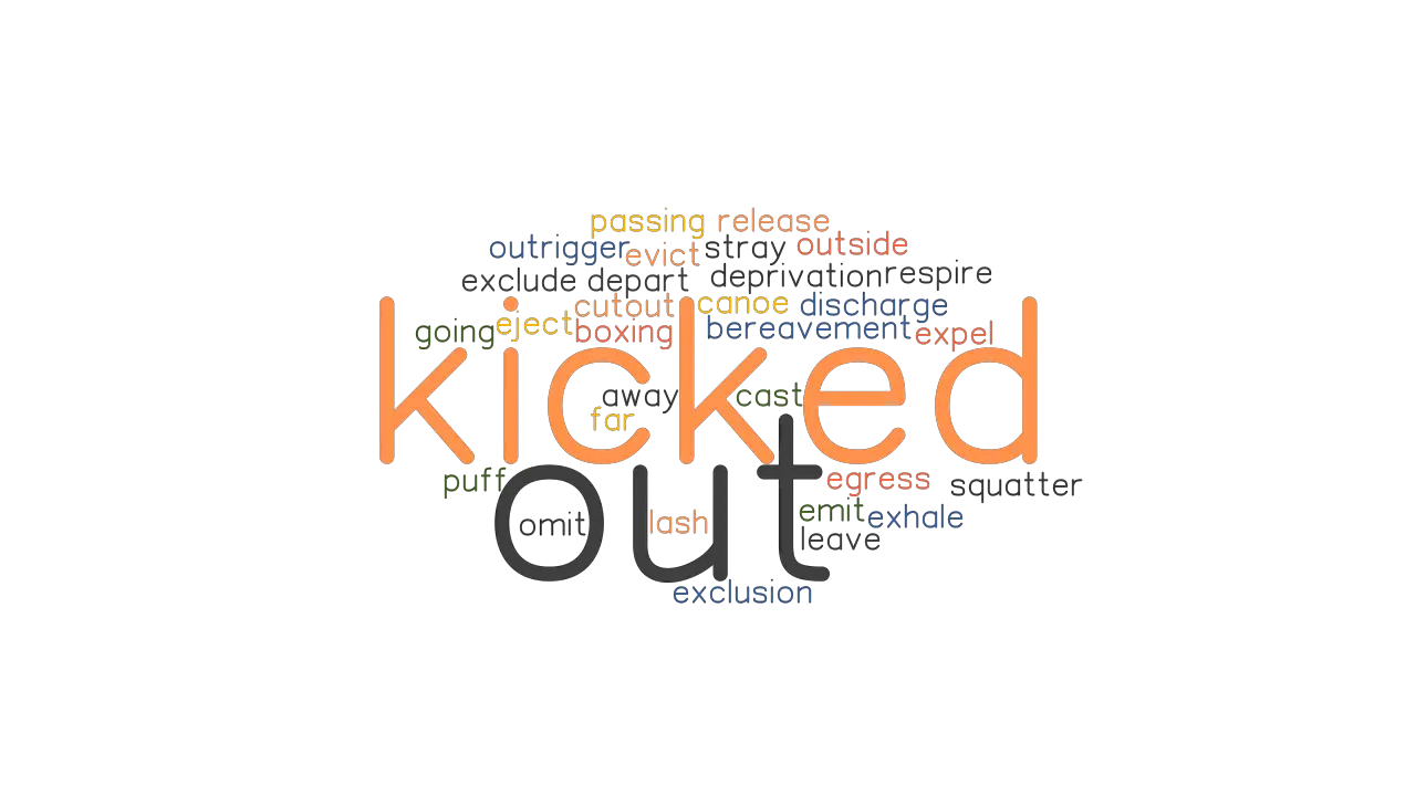 KICKED OUT Synonyms And Related Words What Is Another Word For KICKED 