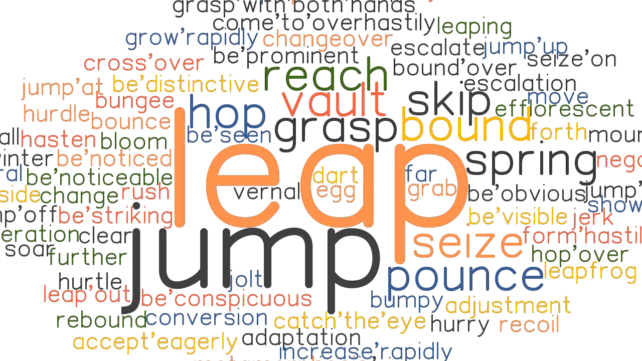 LEAP Synonyms And Related Words What Is Another Word For LEAP 