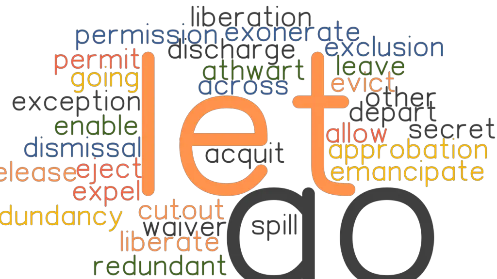 LET GO Synonyms And Related Words What Is Another Word For LET GO 