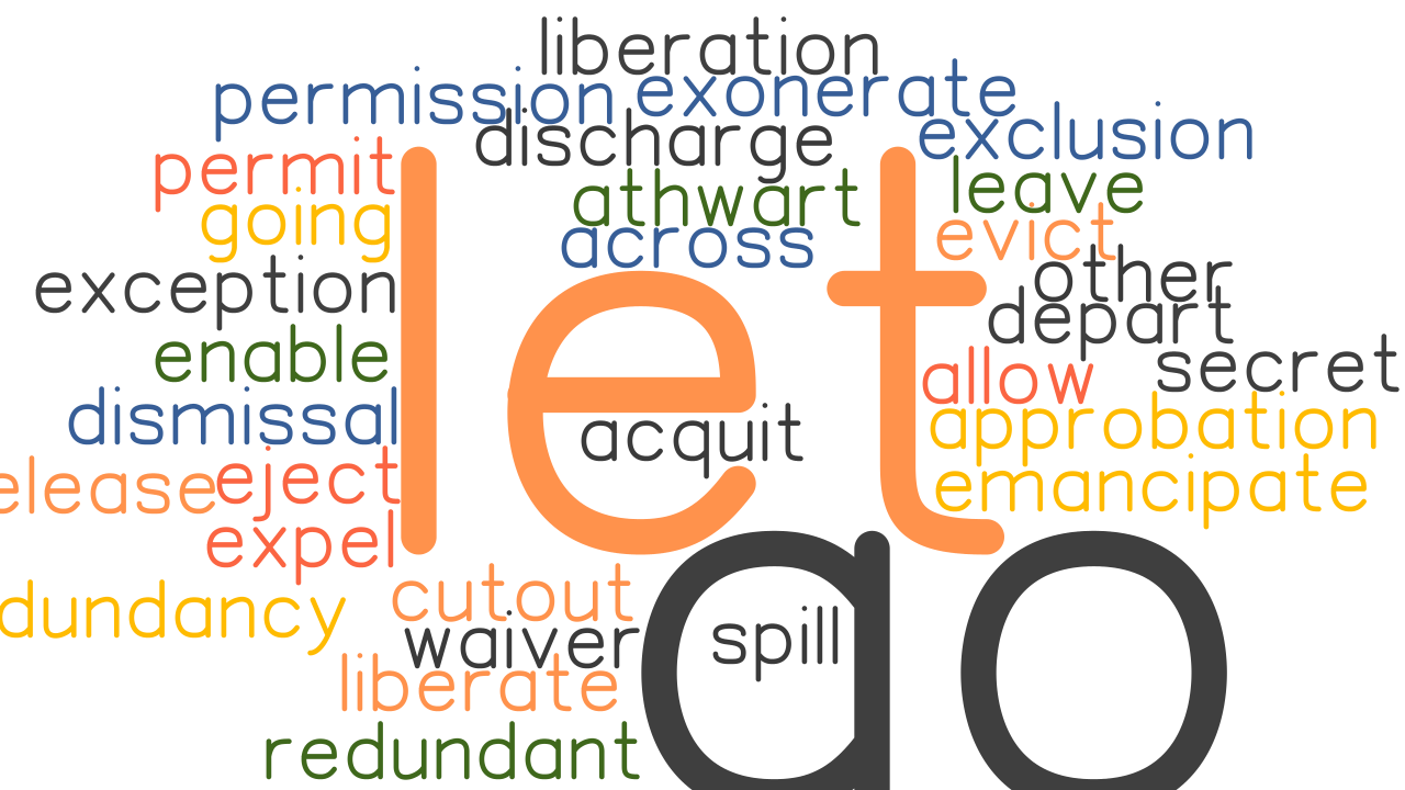 LET GO Synonyms And Related Words What Is Another Word For LET GO 