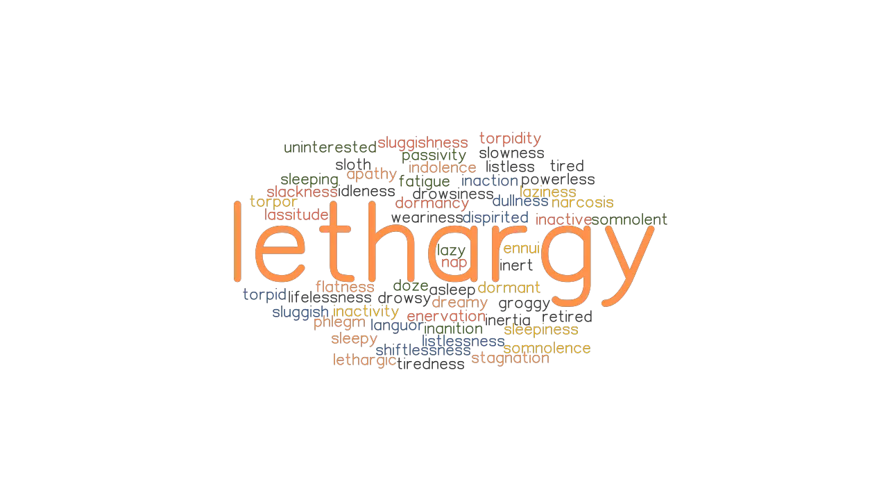 LETHARGY Synonyms And Related Words What Is Another Word For LETHARGY 