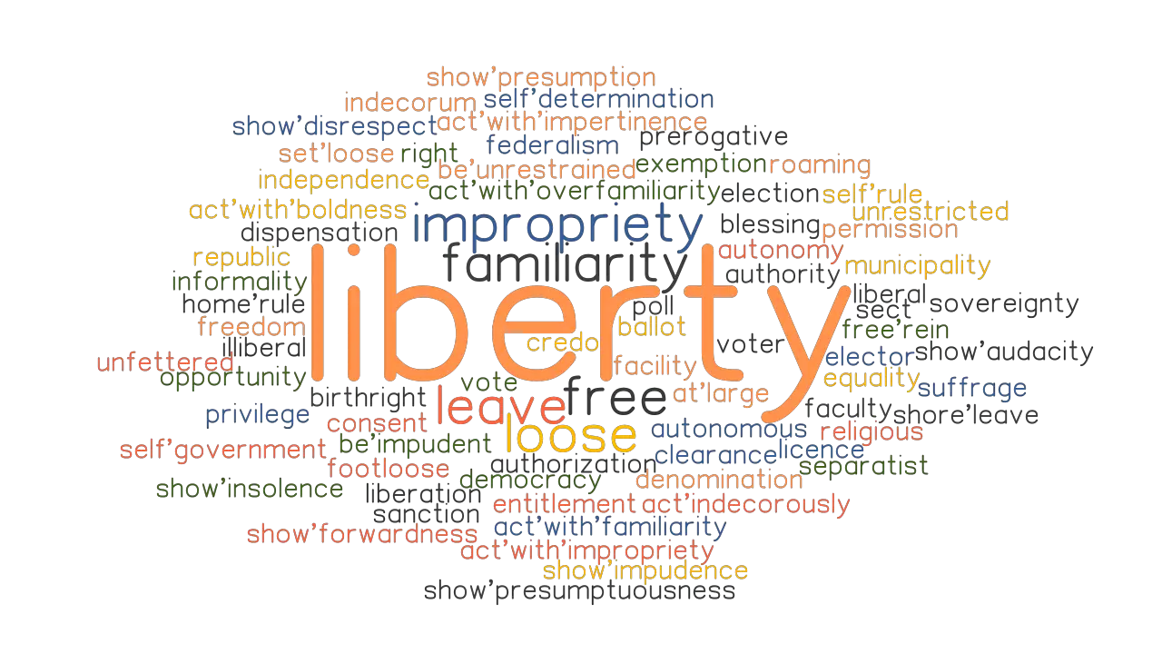 LIBERTY Synonyms And Related Words What Is Another Word For LIBERTY 