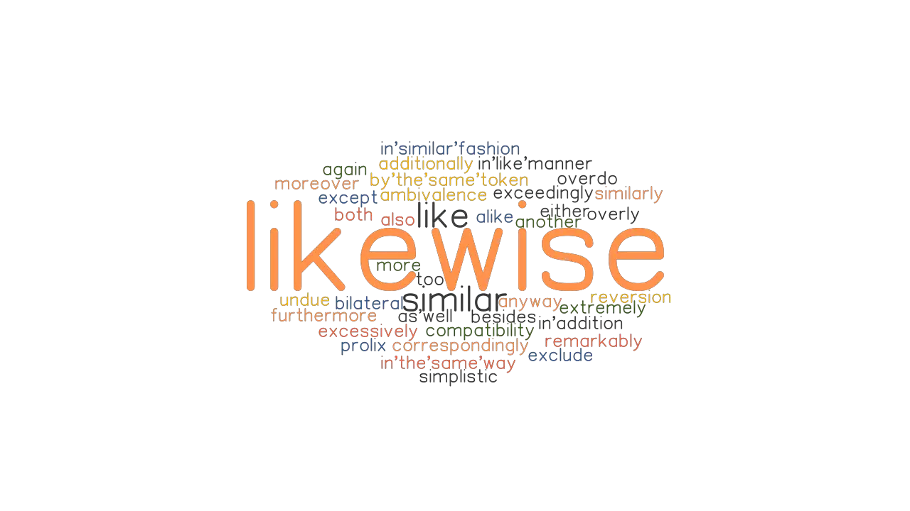 LIKEWISE Synonyms And Related Words What Is Another Word For LIKEWISE 