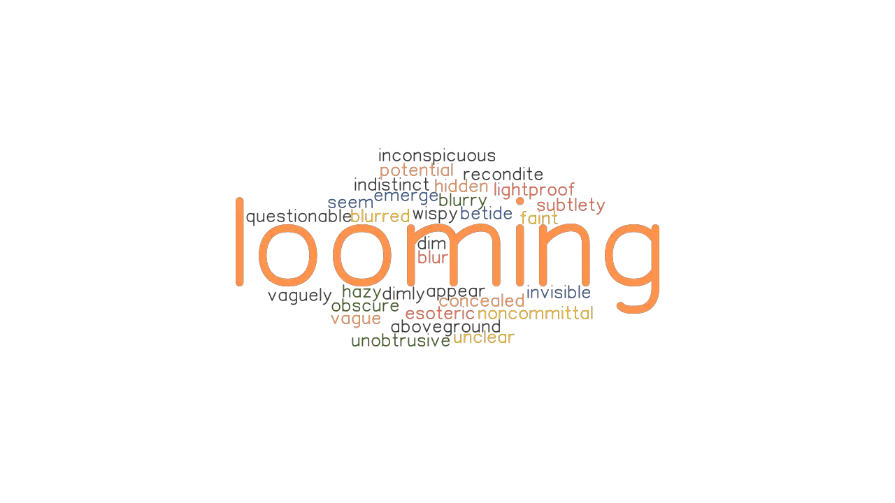 LOOMING Synonyms And Related Words What Is Another Word For LOOMING 