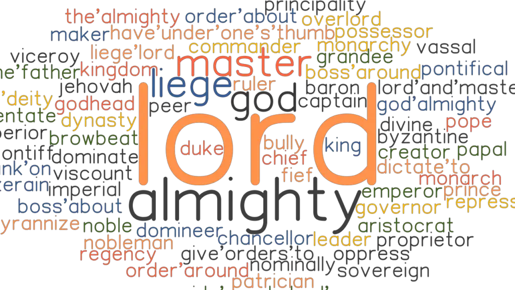 LORD Synonyms and Related Words. What is Another Word for