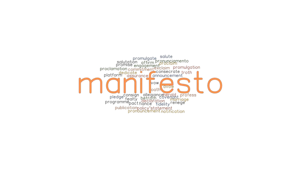 MANIFESTO Synonyms And Related Words What Is Another Word For 