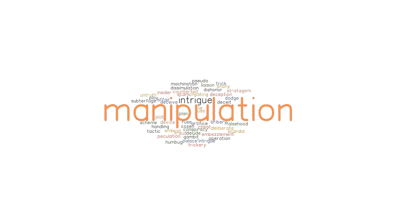 MANIPULATION Synonyms And Related Words What Is Another Word For 