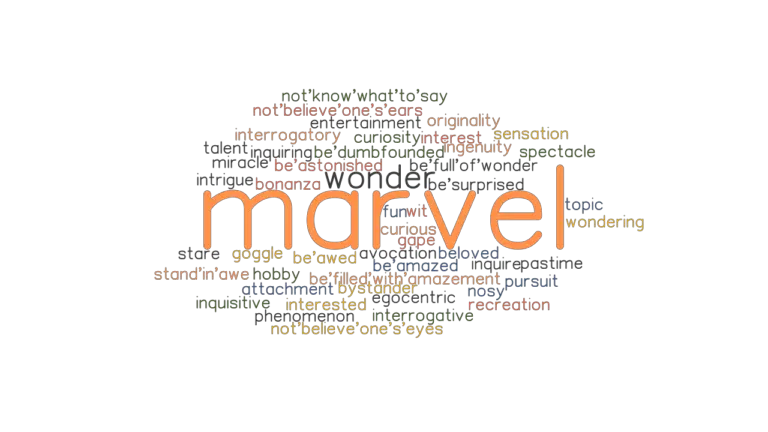 MARVEL Synonyms and Related Words. What is Another Word