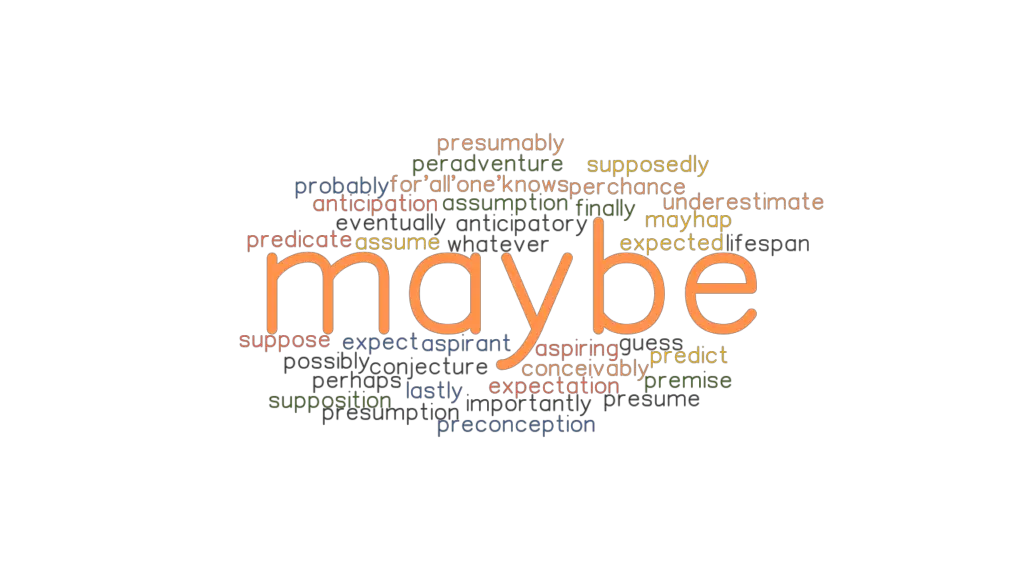 MAYBE: Synonyms and Related Words. What is Another Word for MAYBE ...