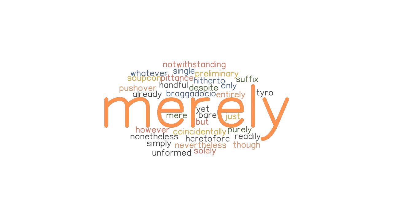 MERELY: Synonyms and Related Words. What is Another Word for MERELY? 