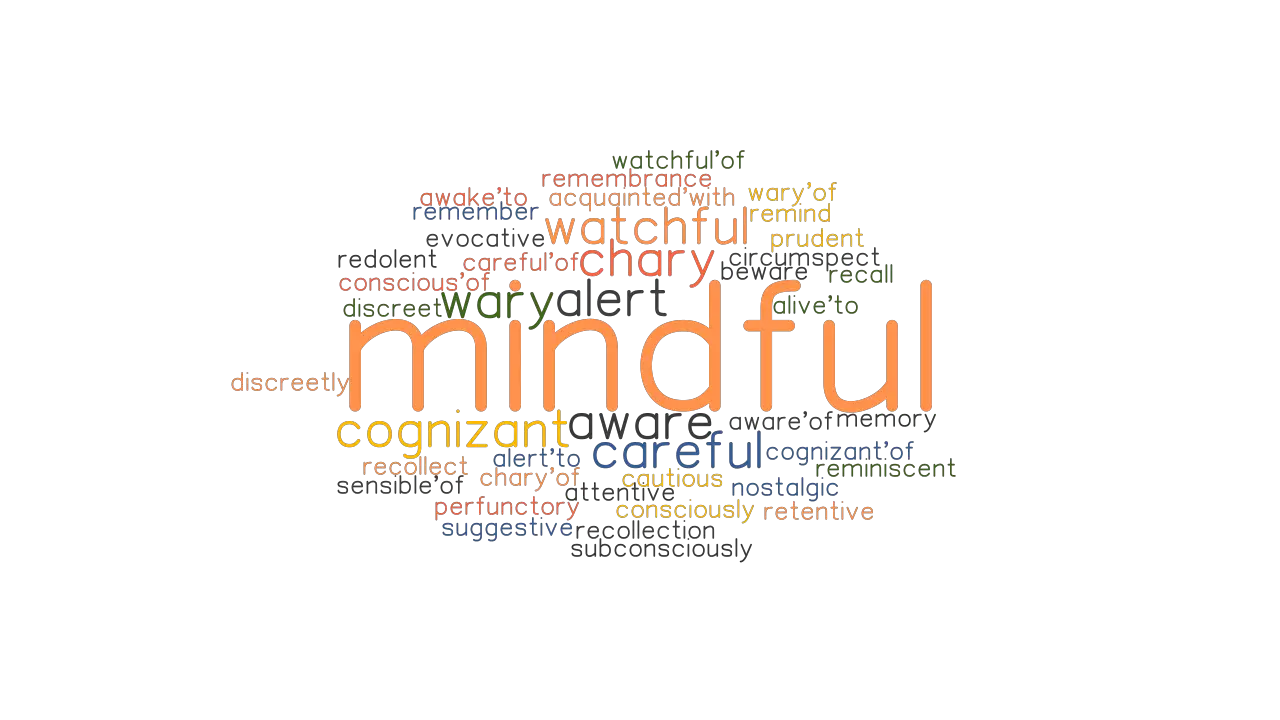 MINDFUL Synonyms and Related Words. What is Another Word for ...