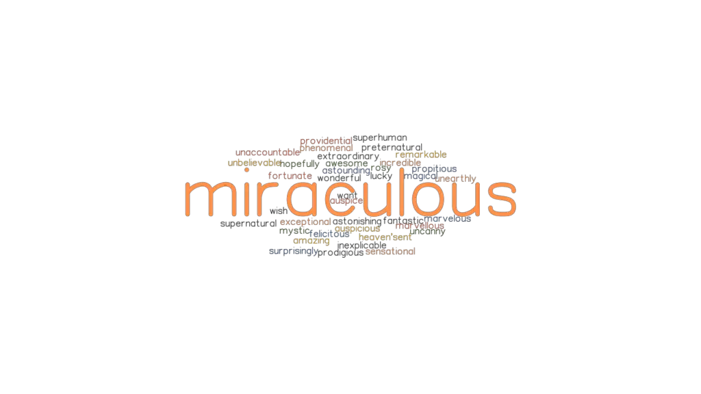 Miraculous Meaning In English