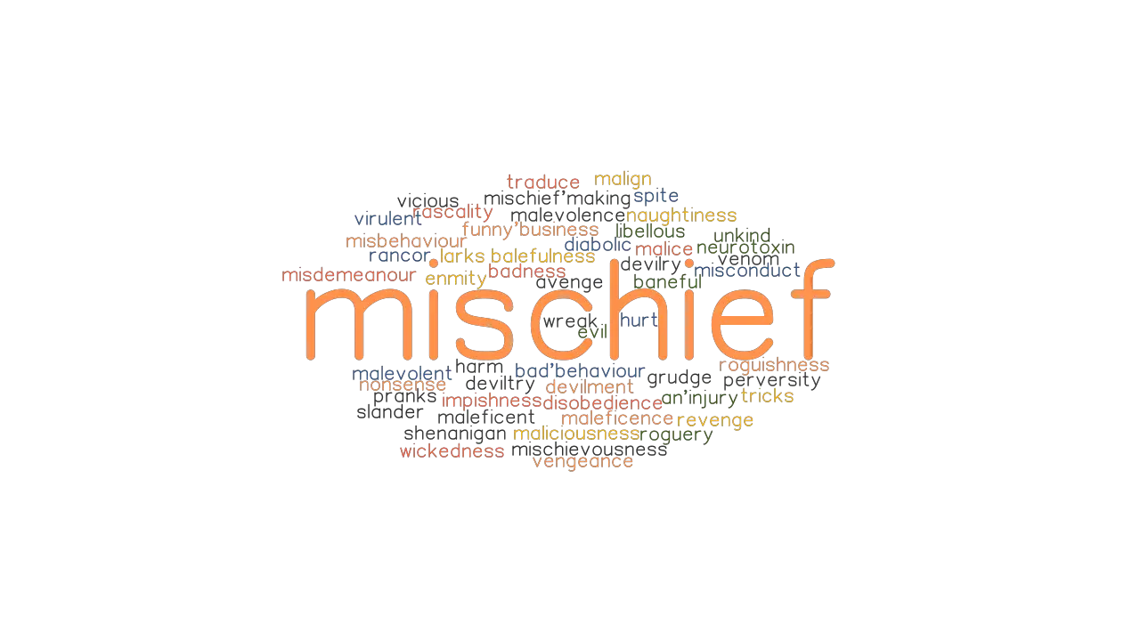 MISCHIEF Synonyms and Related Words. What is Another Word for ...