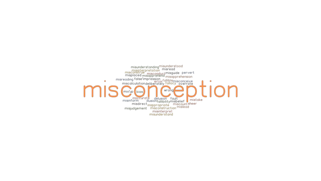 MISCONCEPTION Synonyms and Related Words. What is Another Word for