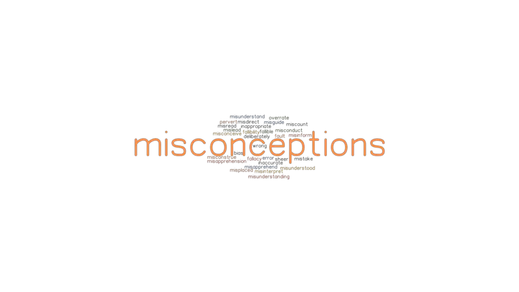 MISCONCEPTIONS Synonyms and Related Words. What is Another Word for