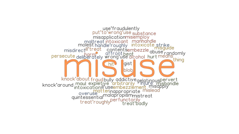 MISUSE Synonyms And Related Words What Is Another Word For MISUSE 