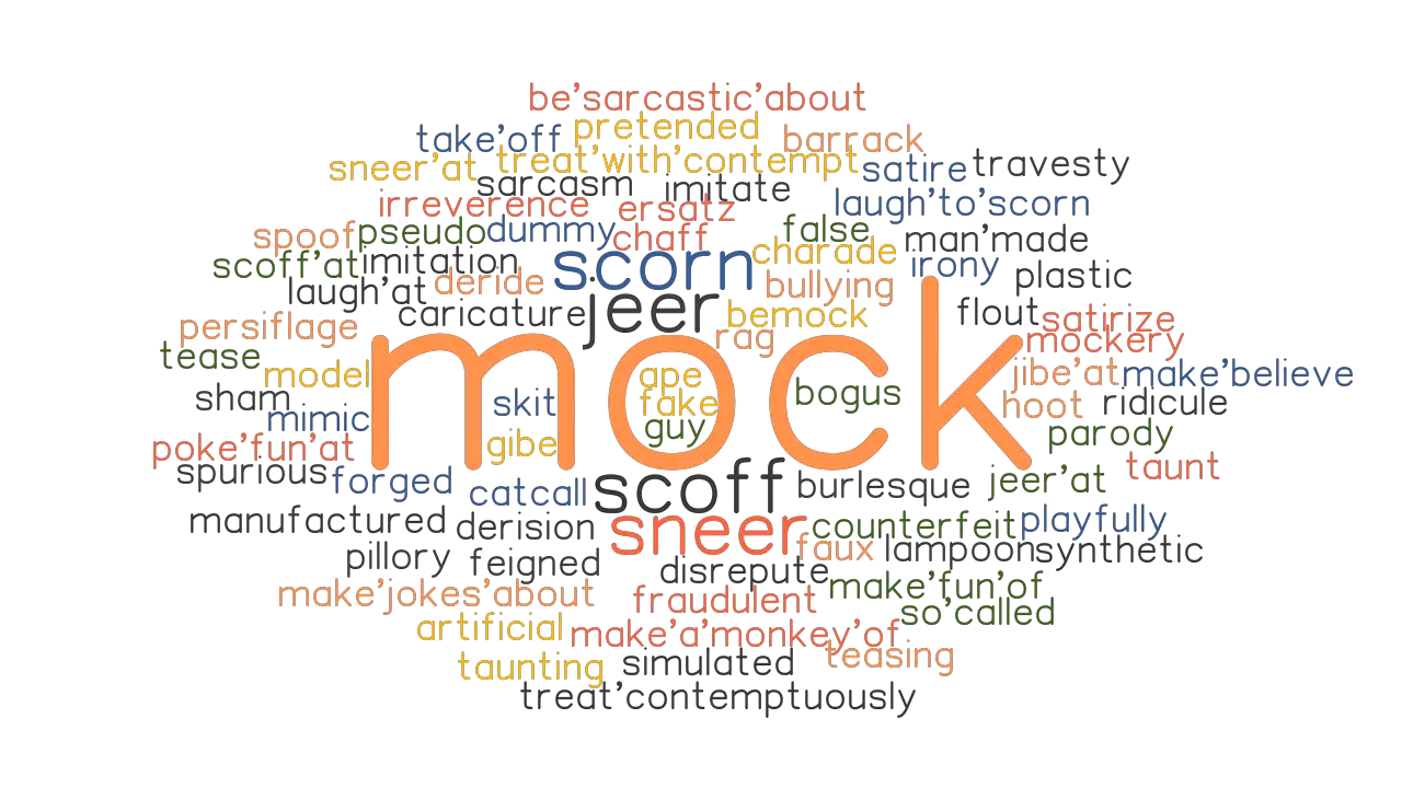 MOCK Synonyms And Related Words What Is Another Word For MOCK 