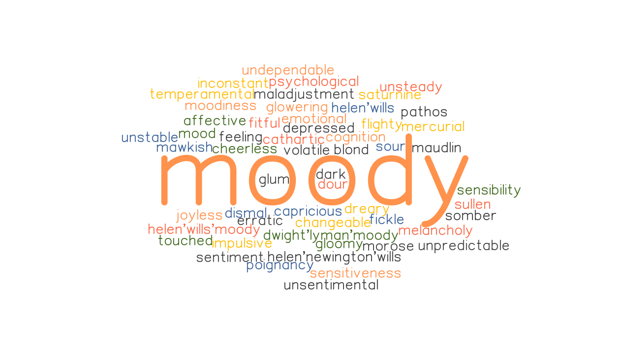 MOODY Synonyms And Related Words What Is Another Word For MOODY 