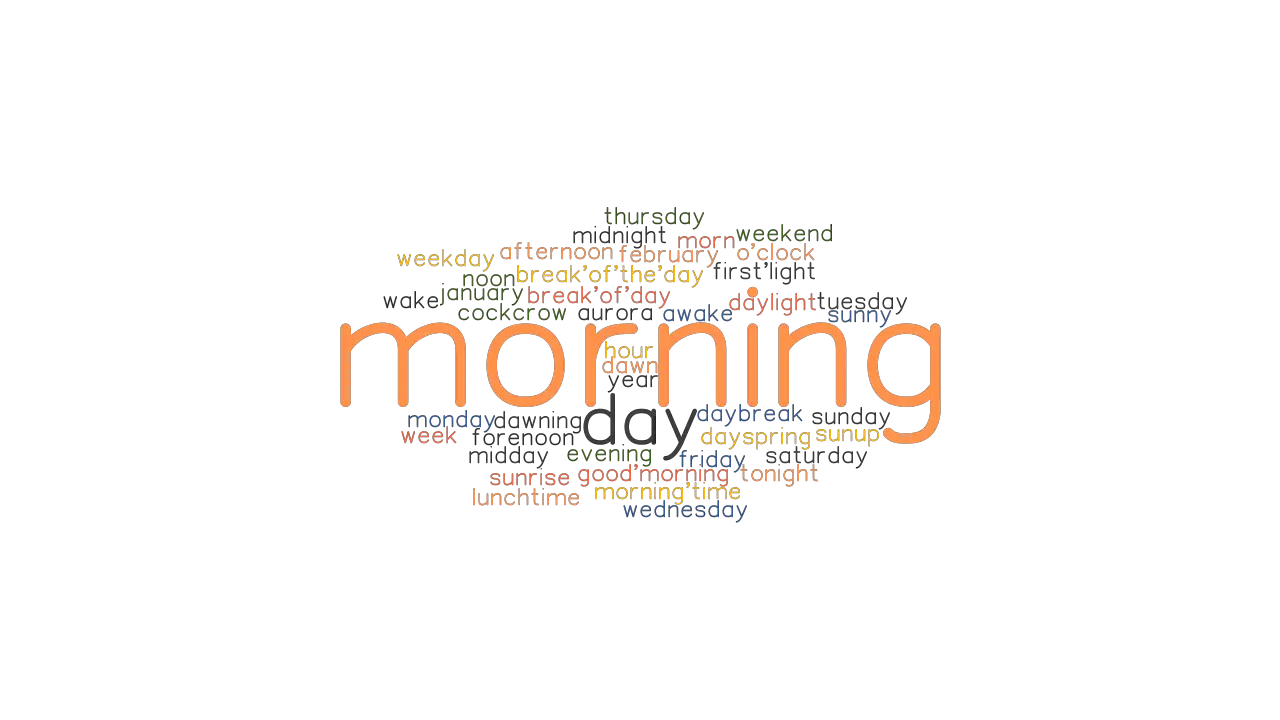 MORNING Synonyms And Related Words What Is Another Word For MORNING 