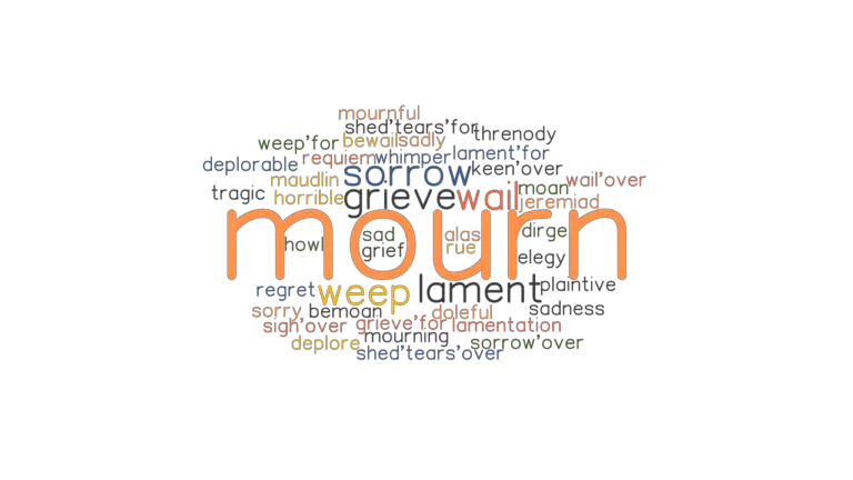 MOURN Synonyms And Related Words What Is Another Word For MOURN 