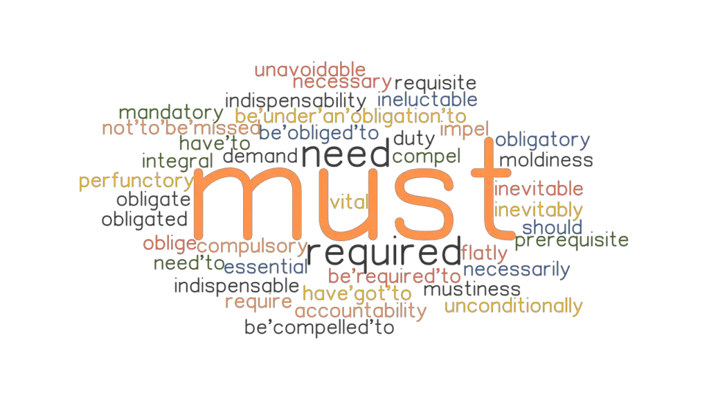 MUST Synonyms And Related Words What Is Another Word For MUST 