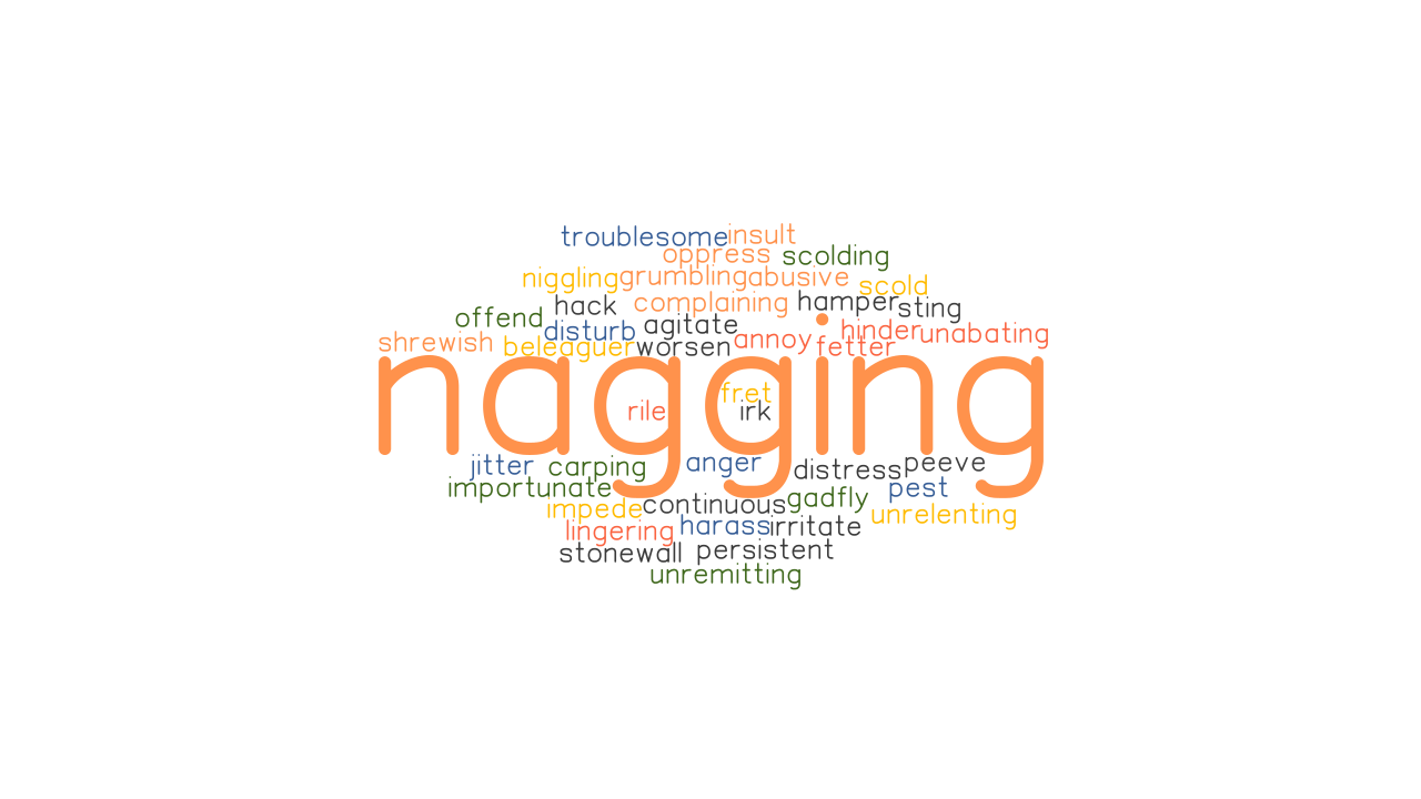 NAGGING Synonyms And Related Words What Is Another Word For NAGGING 