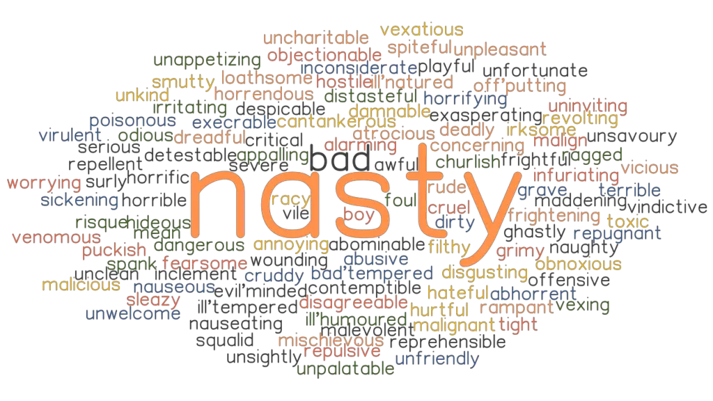 NASTY Synonyms And Related Words What Is Another Word For NASTY 