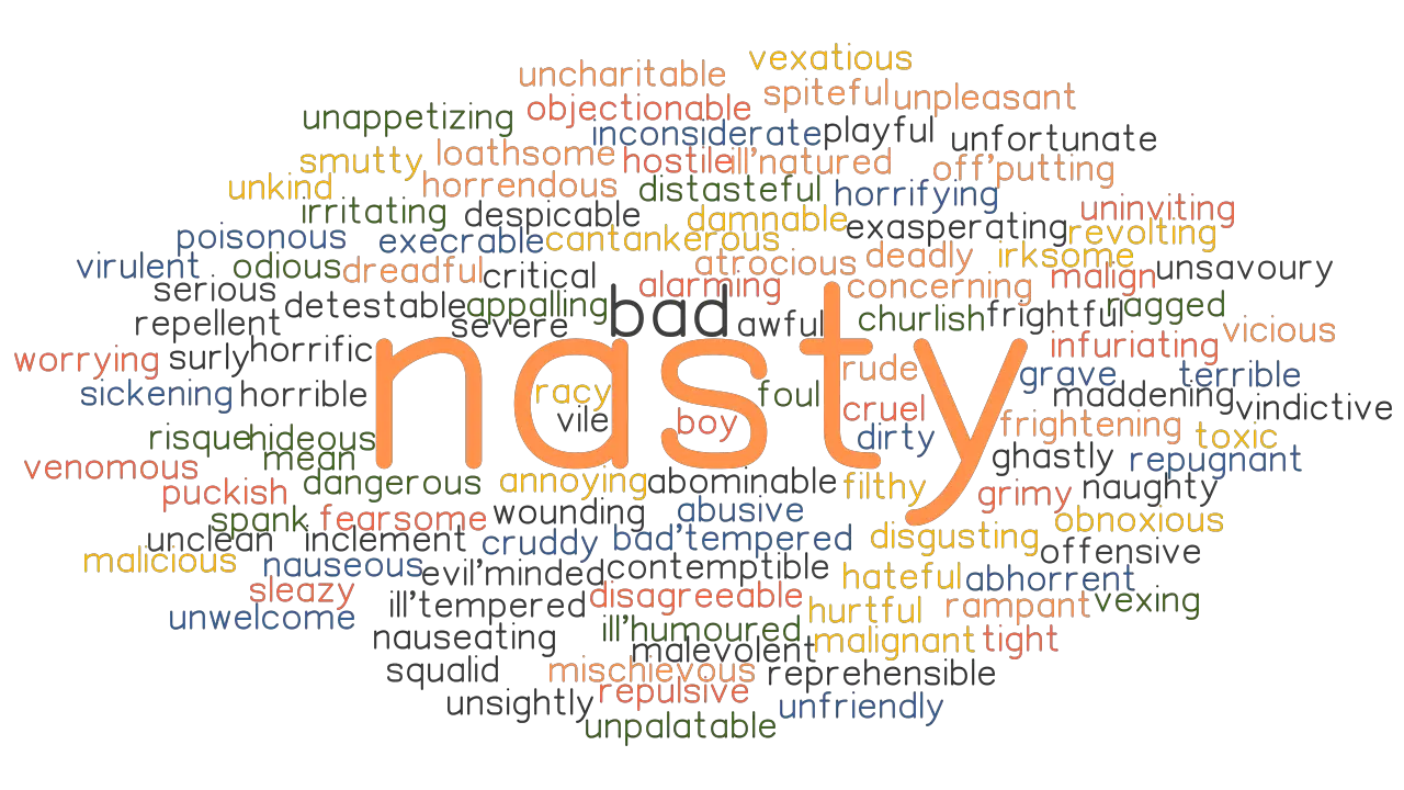 NASTY Synonyms And Related Words What Is Another Word For NASTY 