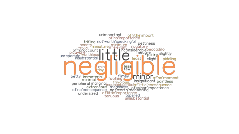 What Is A Good Synonym For Negligible