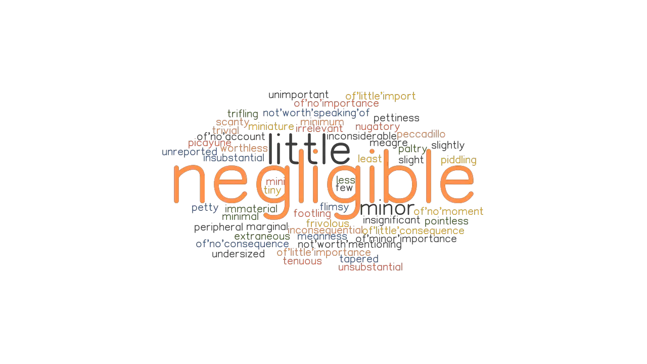 NEGLIGIBLE Synonyms And Related Words What Is Another Word For 