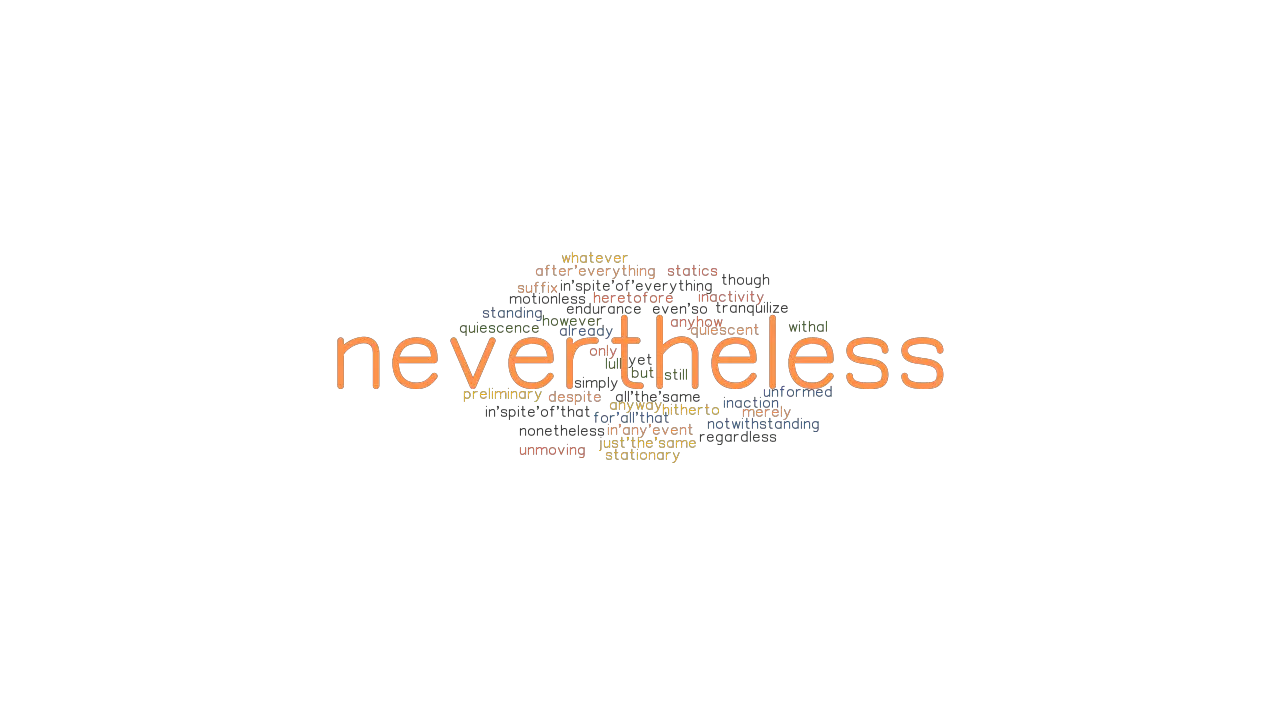 NEVERTHELESS Synonyms And Related Words What Is Another Word For 