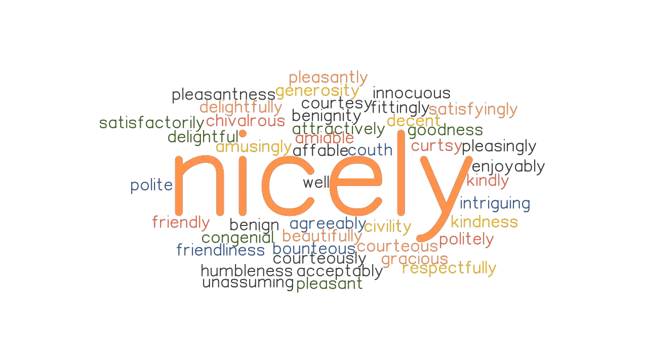 NICELY Synonyms And Related Words What Is Another Word For NICELY 