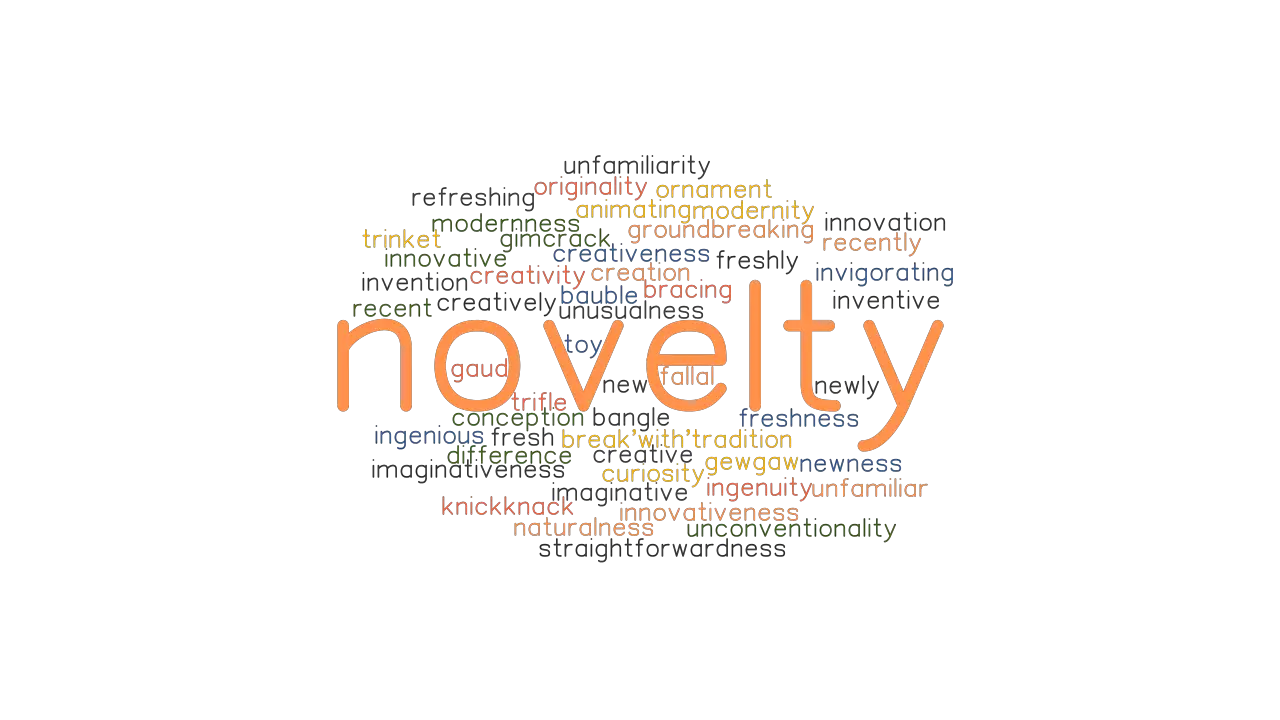 NOVELTY: Synonyms and Related Words. What is Another Word for NOVELTY? -  GrammarTOP.com