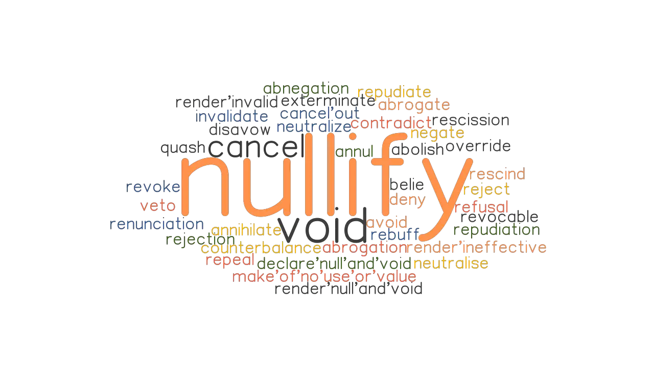 NULLIFY Synonyms And Related Words What Is Another Word For NULLIFY 