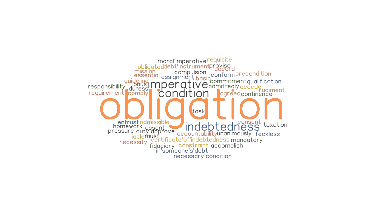 OBLIGATION Synonyms And Related Words What Is Another Word For 