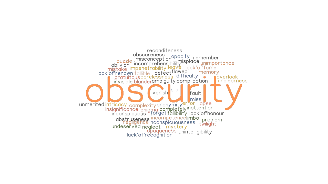 synonyms for obscurity