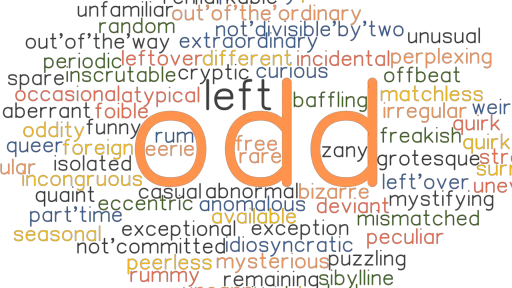 ODD Synonyms And Related Words What Is Another Word For ODD 