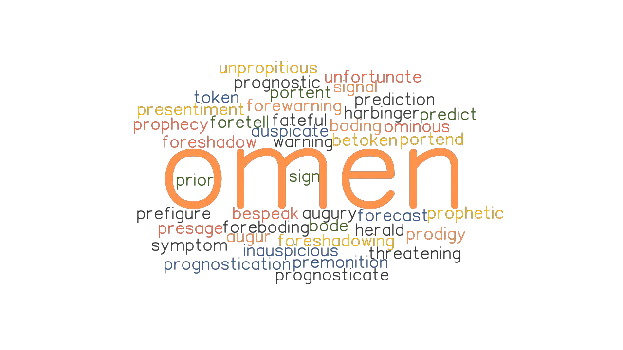 another word for sign or omen