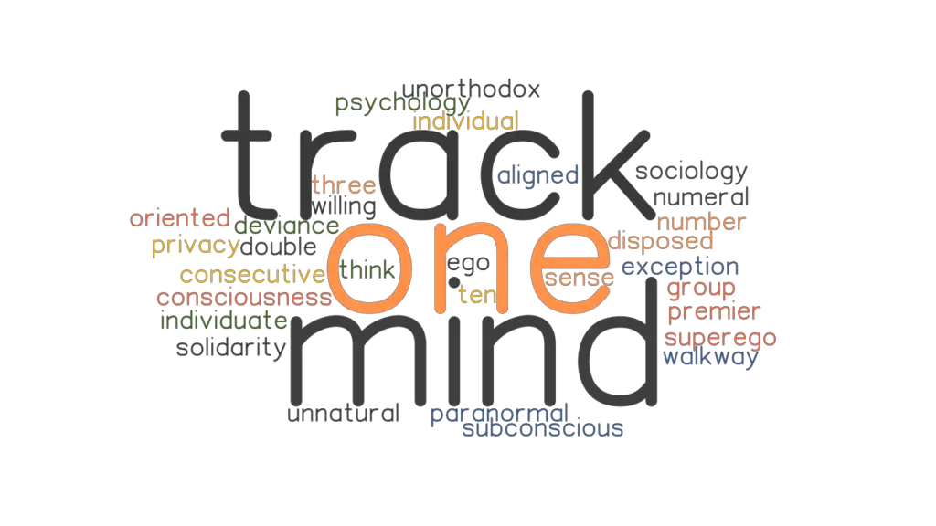 ONE TRACK MIND Synonyms And Related Words What Is Another Word For 