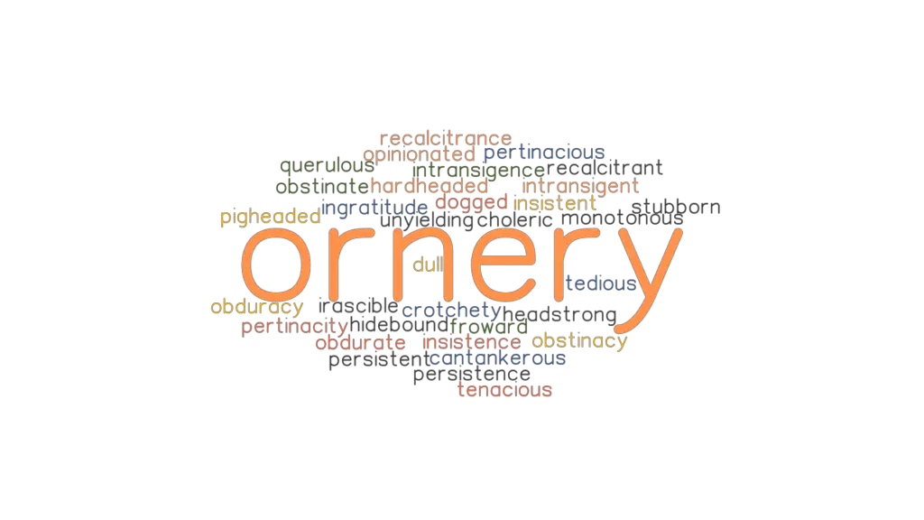 ORNERY: Synonyms and Related Words. What is Another Word for ORNERY ...