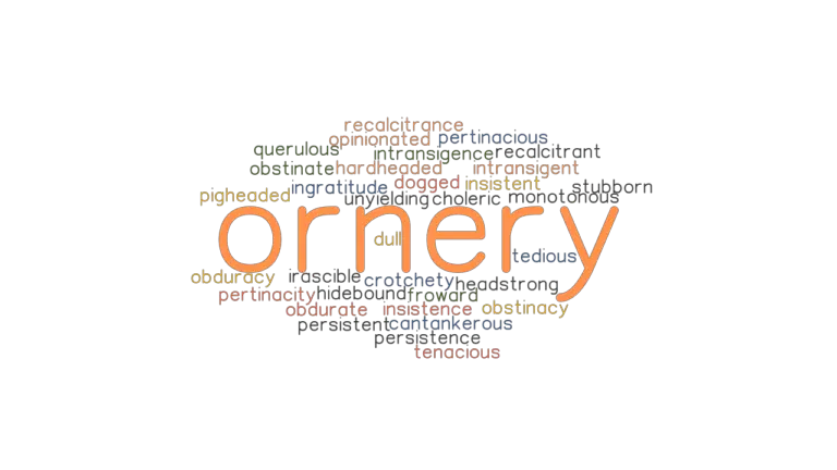 ORNERY: Synonyms and Related Words. What is Another Word for ORNERY