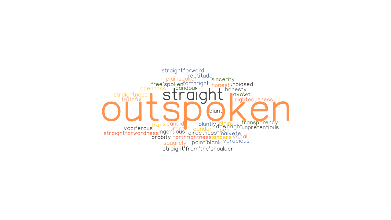 OUTSPOKEN Synonyms And Related Words What Is Another Word For 