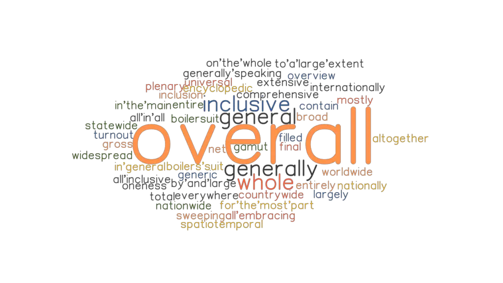 OVERALL Synonyms And Related Words What Is Another Word For OVERALL 