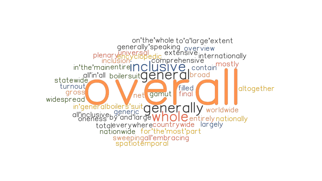 OVERALL Synonyms And Related Words What Is Another Word For OVERALL 