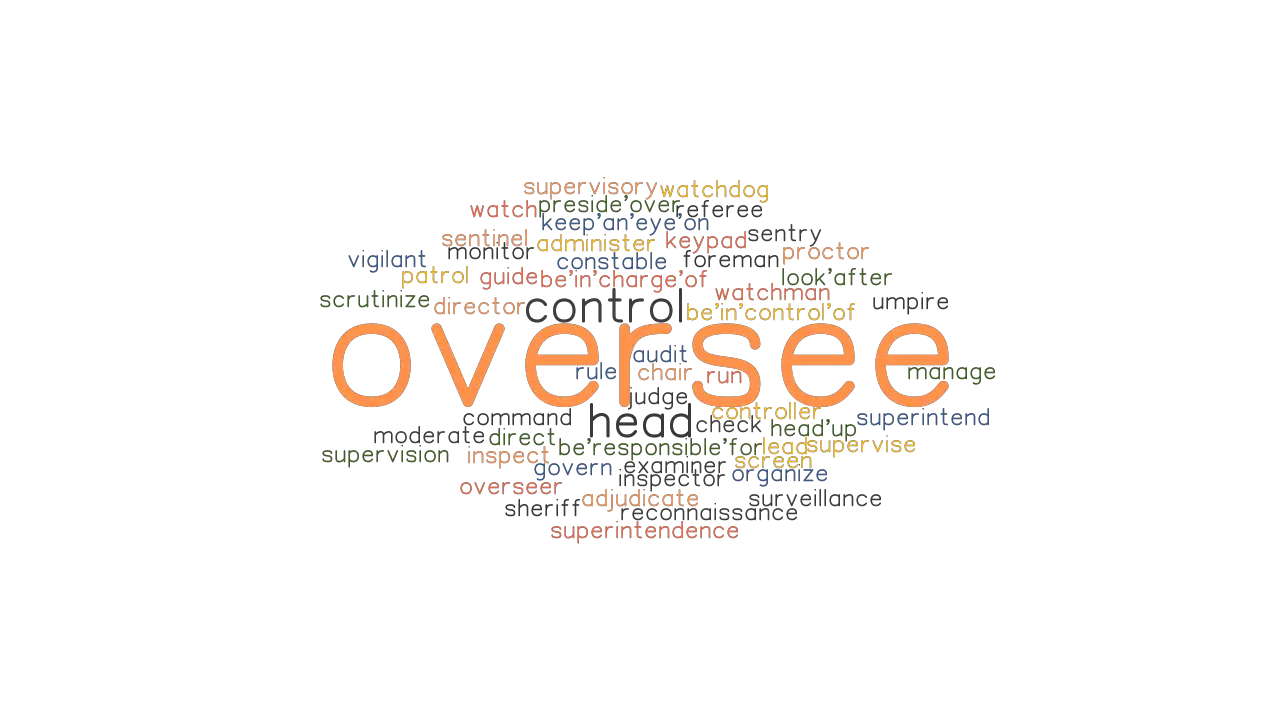 OVERSEE Synonyms And Related Words What Is Another Word For OVERSEE 