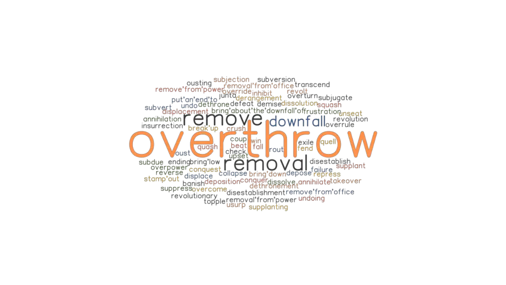 OVERTHROW Synonyms And Related Words What Is Another Word For 