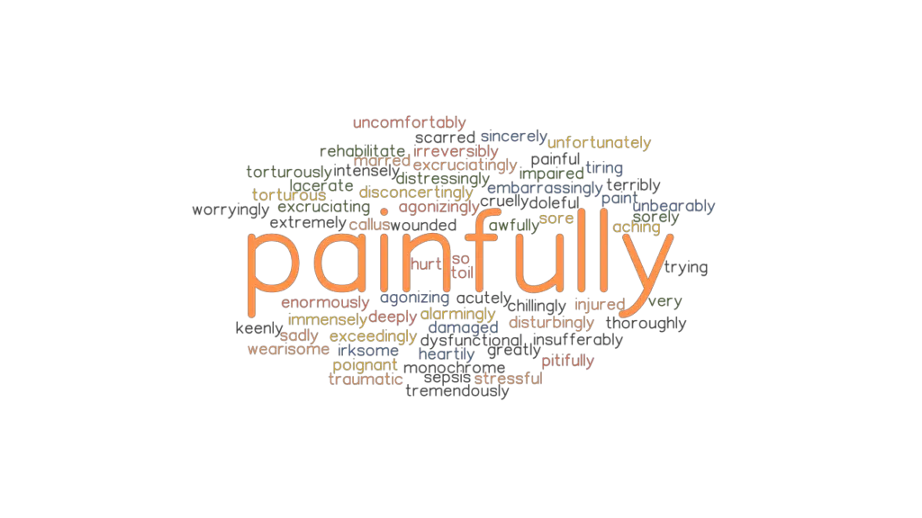 PAINFULLY Synonyms And Related Words What Is Another Word For 