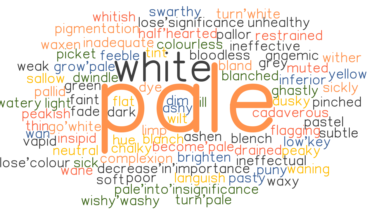 PALE Synonyms And Related Words What Is Another Word For PALE 