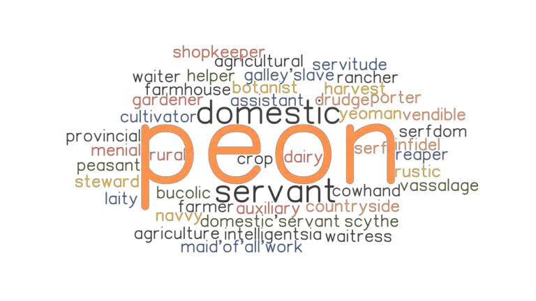 PEON: Synonyms and Related Words. What is Another Word for PEON ...