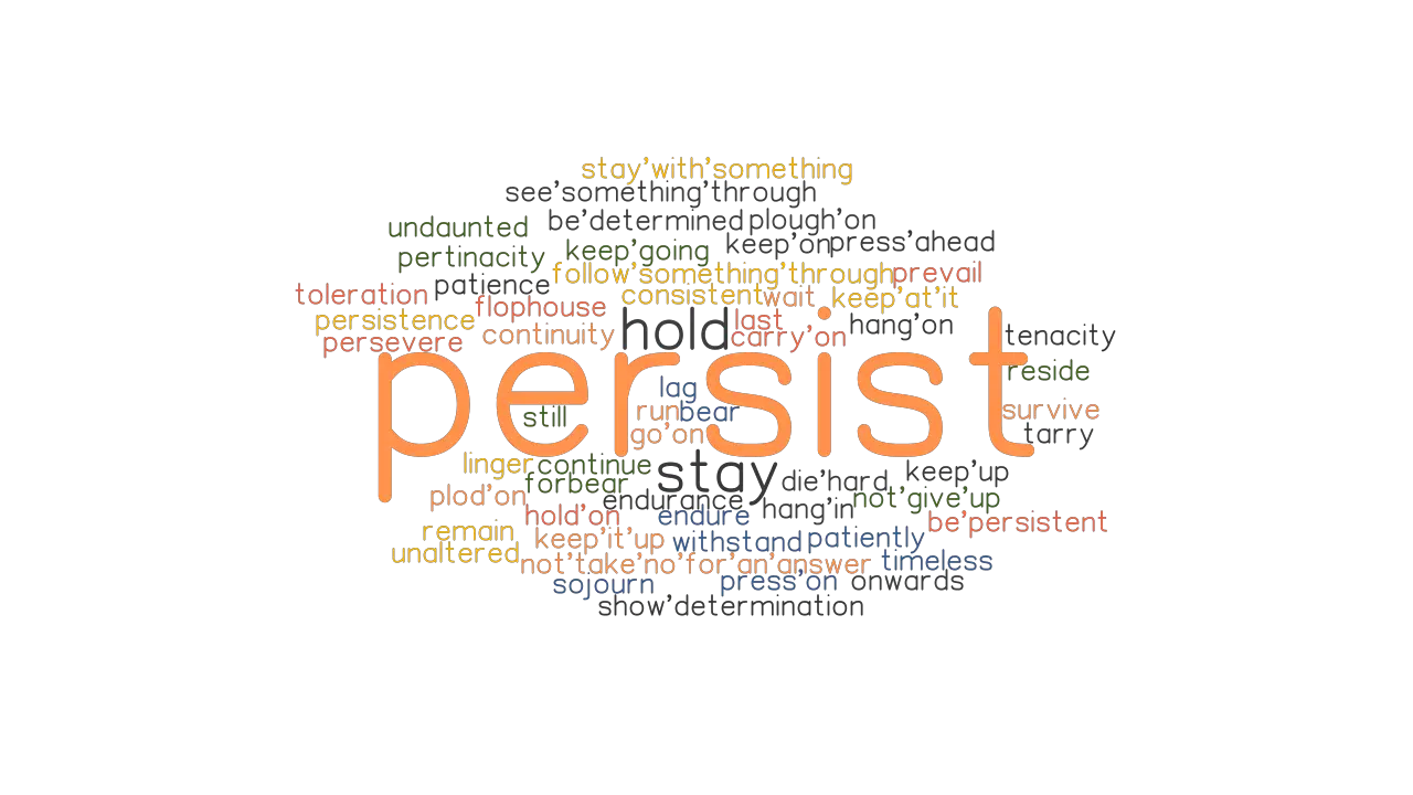 PERSIST Synonyms And Related Words What Is Another Word For PERSIST 